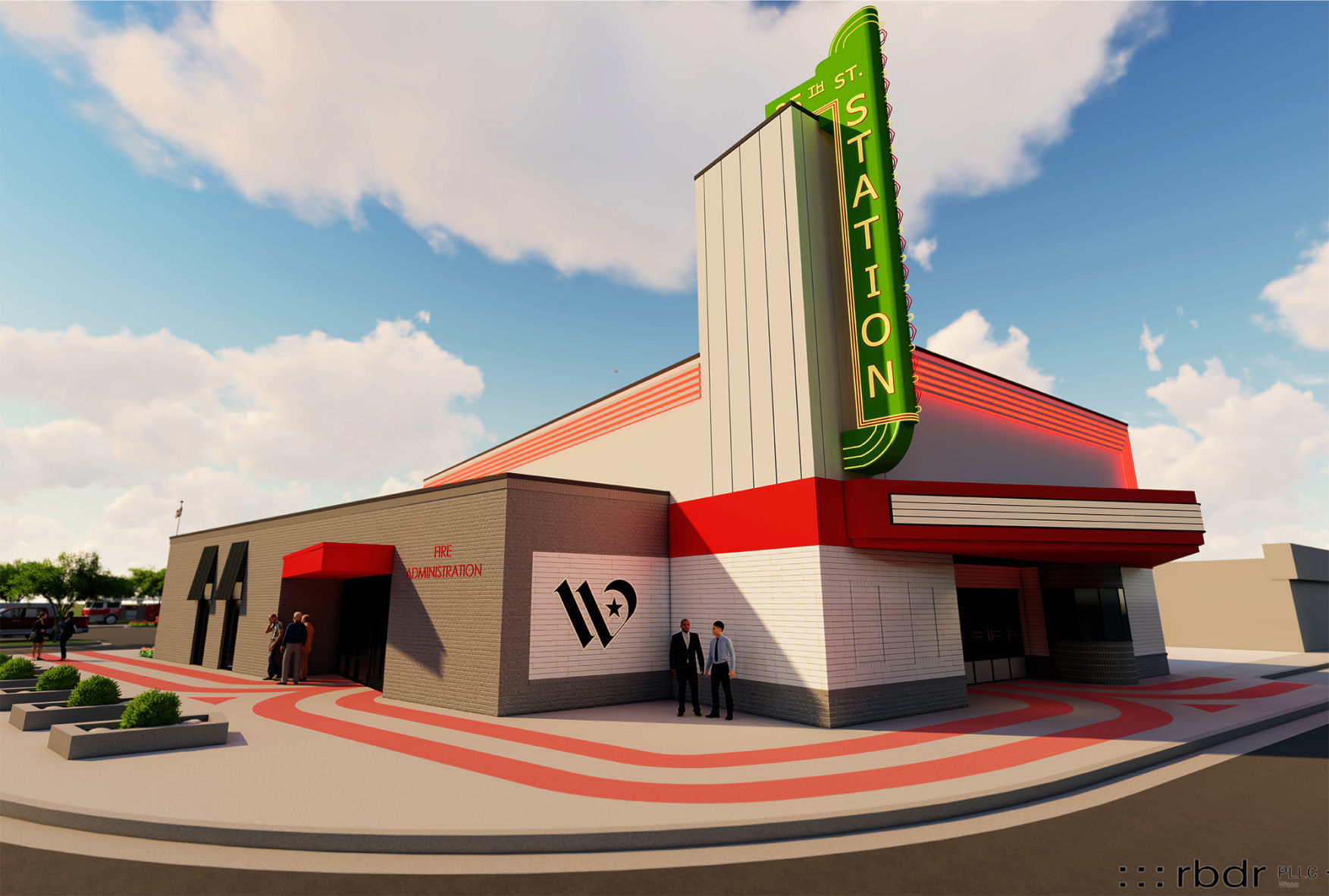 Fire Station No. 6 rendering